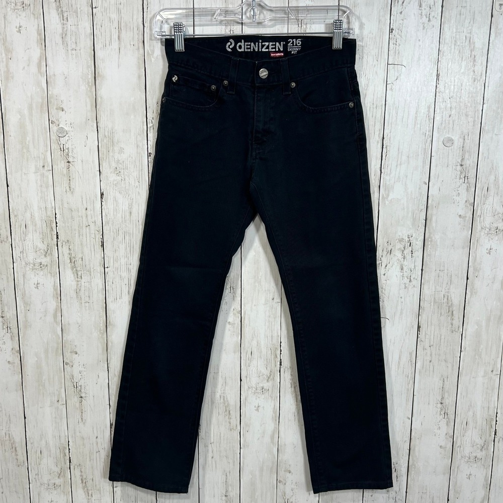 Denizen From Levis 216 Boy's Black Jeans Regular Skinny Fit - Size 12‎
